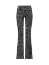 Stella Mccartney Leopard Print Pants In Black