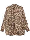 Stella Mccartney Leopard Print Shirt In Animal Print