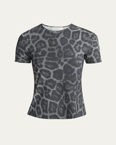 Stella Mccartney Leopard Print Short-sleeve Top