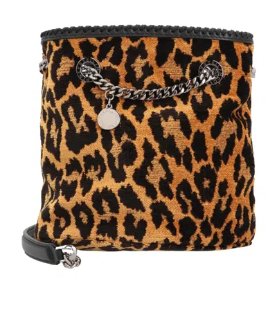 Stella Mccartney Fabric Bucket Bag In Black