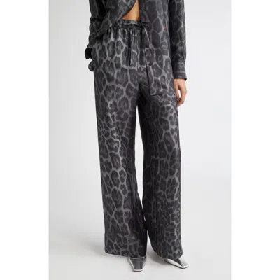 Stella Mccartney Leopard Print Silk Pajama Pants