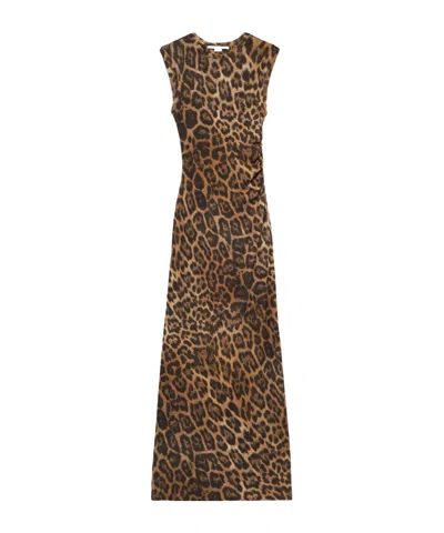 STELLA MCCARTNEY STELLA MCCARTNEY LEOPARD PRINTED SLEEVELESS DRESS
