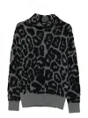 Stella Mccartney Leopard-print Sweater In Black