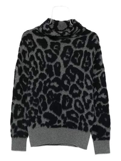 Stella Mccartney Leopard Print Sweater In Multi