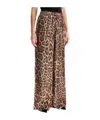 Stella Mccartney Leopard-print Lenzing™ Ecovero™ Wide-leg Pants In Brown