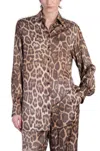 Stella Mccartney Leopard Print Shirt In Brown