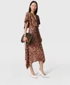 Stella Mccartney Leopard Shawl Maxi Dress In Leopard Print