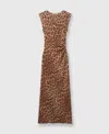 Stella Mccartney Leopard Sleeveless Maxi Dress In Leopard Print