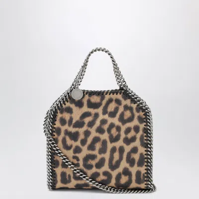 Stella Mccartney Leopard-print Mini Micro Falabella Tote Bag In Animal Print