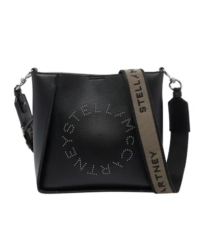 Stella Mccartney Letter Logo Shoulder Bag In Black