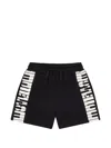 Stella Mccartney Lettering Drawstring Shorts In Multi