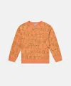 Stella Mccartney Lettering Print Sweatshirt In Orange