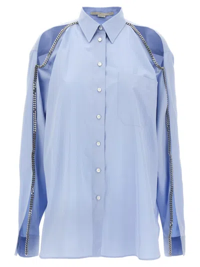 STELLA MCCARTNEY LIGHT BLUE CHAIN OXFORD SHIRT