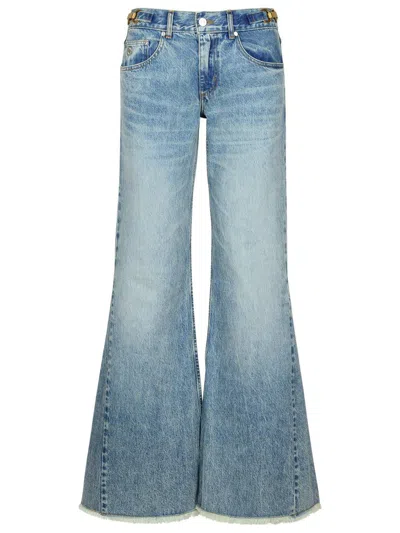 STELLA MCCARTNEY STELLA MCCARTNEY LIGHT BLUE COTTON JEANS