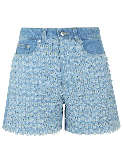 STELLA MCCARTNEY STELLA MCCARTNEY LIGHT BLUE DENIM SHORTS
