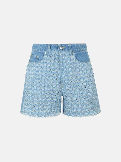 Stella Mccartney Light Blue Denim Shorts