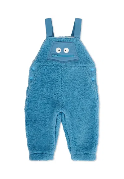 Stella Mccartney Light Blue Dungarees For Baby Boy With Yeti