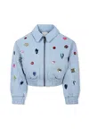 Stella Mccartney Long-sleeved Casual Jacket In Denim