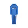 Stella Mccartney Light Blue Suit For Boy With Logo In Light Blue