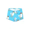 Stella Mccartney Light Blue Swim Shorts For Baby Boy With Rooster Print In Light Blue