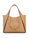 Stella Mccartney Light Brown Logo Tote In Light Brown