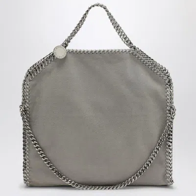 Stella Mccartney Light Falabella Fold Over Tote Bag In Gray