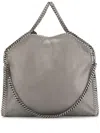 Stella Mccartney Light Grey Falabella Fold Over Tote Bag