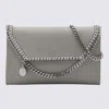 Stella Mccartney Grey Faux Leather Falabella Shoulder Bag In Gray