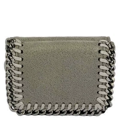 Pre-owned Stella Mccartney Light Grey Ladies Falabella Small Flap Wallet 521371-w9132-1220 In Gray