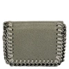 Stella Mccartney Light Grey Ladies Falabella Small Flap Wallet In Light Grey