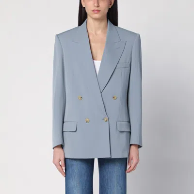 Stella Mccartney Light Grey Wool Double-breasted Jacket