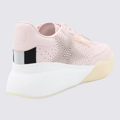Stella Mccartney Light Pink Faux Leather Trainers In Ballet Pink