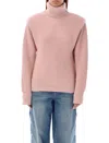 Stella Mccartney Women's High Neck Cashmere Sweater In Pink