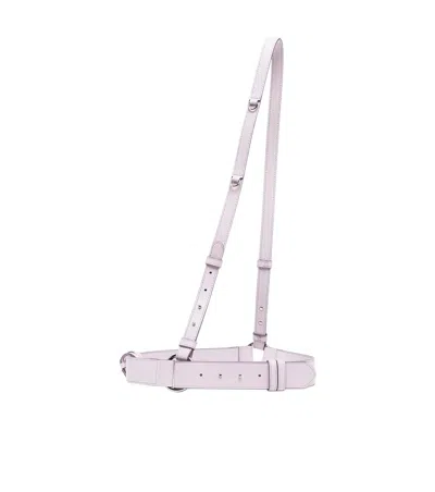 Stella Mccartney Light Purple Harness Belt In Transparent