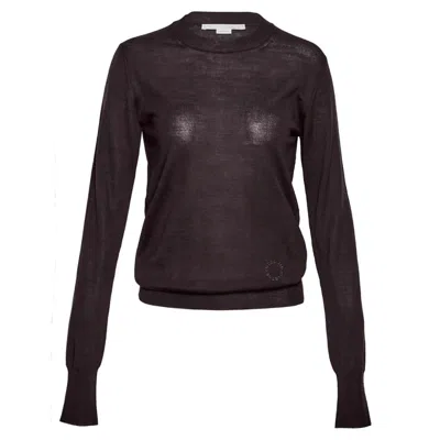 Stella Mccartney Light Wool Knit Jumper In Black