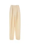 Stella Mccartney Women's Cream Viscose Blend Wide-leg Pant In Neutral