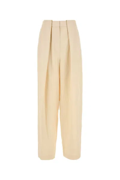 Stella Mccartney Light Yellow Slouchy Paneled Pants