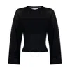 Stella Mccartney Stella Mc Cartney Black Viscosa Blend Top In Black