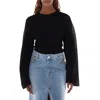 Stella Mccartney Stella Mc Cartney Black Viscosa Blend Top In Black