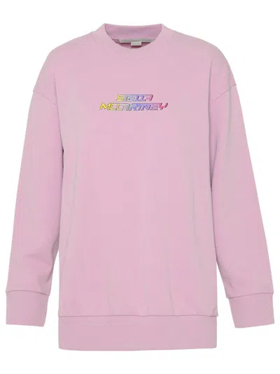 Stella Mccartney Lilac Cotton Sweatshirt In Purple