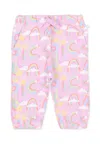 Stella Mccartney Lilac Joggers Pants Magic Stella For Baby Girl In Purple