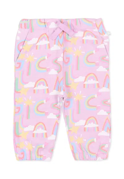 Stella Mccartney Lilac Joggers Pants Magic Stella For Baby Girl In Purple