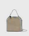 Stella Mccartney Limited-edition Falabella Metallic Chain-embroidered Tiny Tote Bag