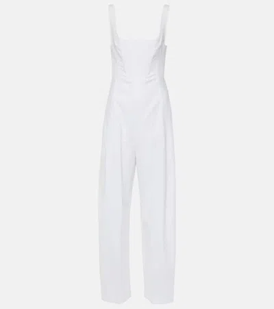 Stella Mccartney Jumpsuit Aus Einem Leinengemisch In Weiss