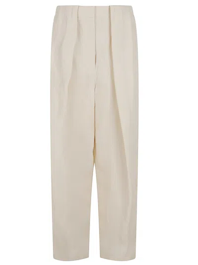 Stella Mccartney Linen Balloon Trouser In Buttermilk