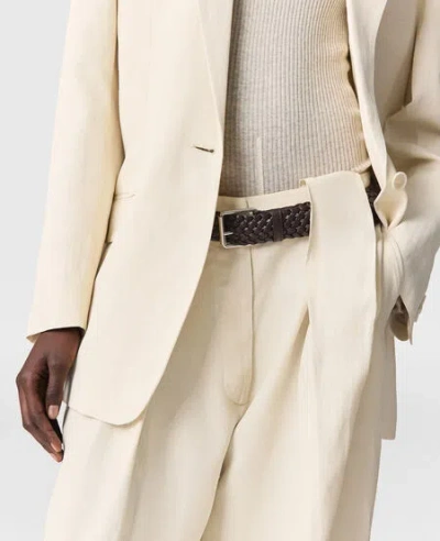 Stella Mccartney Linen Balloon Trouser In Neutral