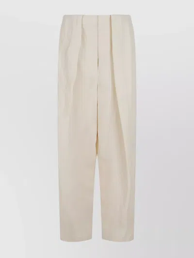 STELLA MCCARTNEY LINEN BALLOON TROUSER PLEATED DESIGN