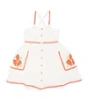 Stella Mccartney Strawberry-embroidery Dress In Ivory