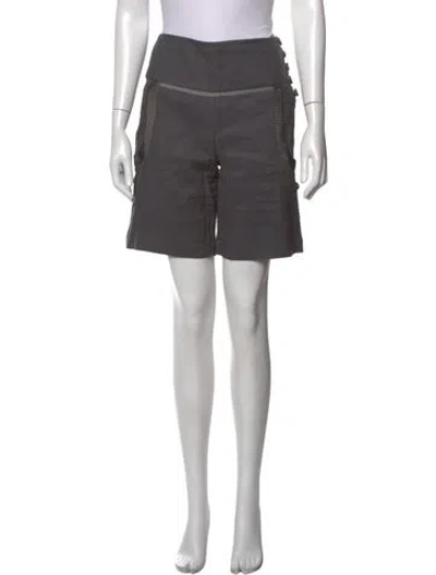Pre-owned Stella Mccartney Linen Knee-length Shorts In Grey