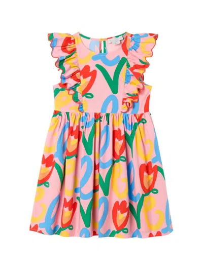 Stella Mccartney Little Girl's & Girl's Love Printed Short-sleeve Dress In Pink
